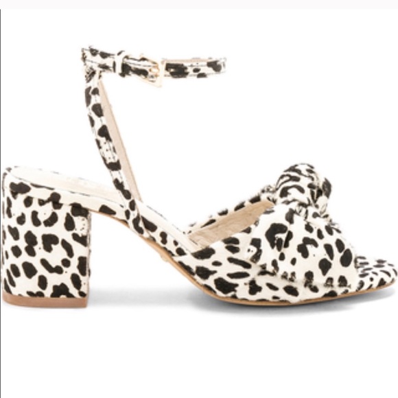 Raye x Stone Cold Fox Snow Leopard Block Heels - Picture 3 of 8